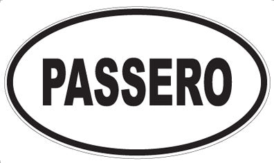 PASSERO - Oval Sticker