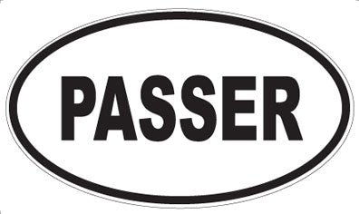 PASSER - Oval Magnet