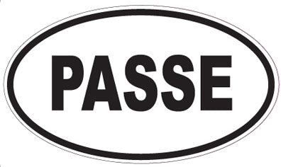 PASSE - Oval Magnet