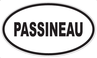 PASSINEAU - Oval Sticker