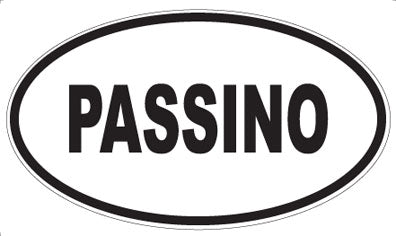 PASSINO - Oval Sticker