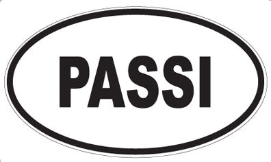 PASSI - Oval Magnet