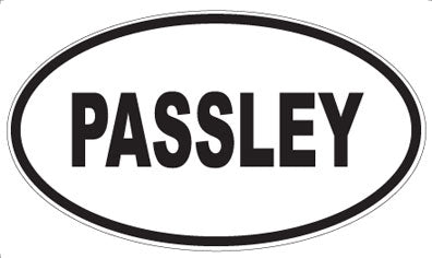 PASSLEY - Oval Magnet
