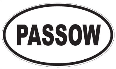 PASSOW - Oval Sticker