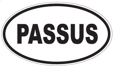 PASSUS - Oval Sticker