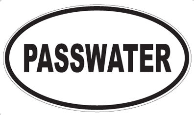 PASSWATER - Oval Magnet