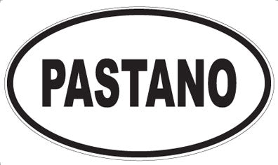 PASTANO - Oval Sticker