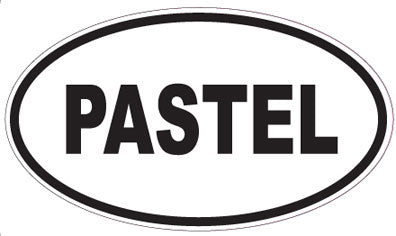 PASTEL - Oval Sticker