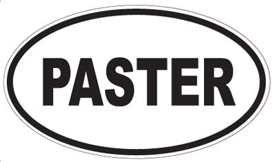 PASTER - Oval Sticker