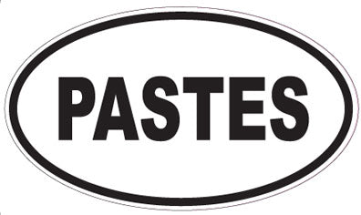 PASTES - Oval Sticker