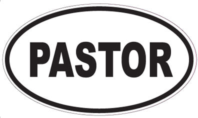 PASTOR - Oval Sticker