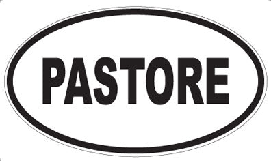 PASTORE - Oval Sticker