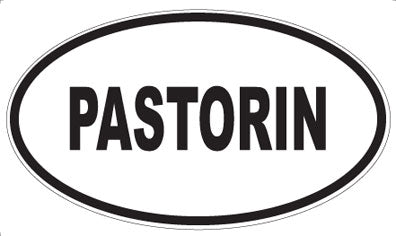 PASTORIN - Oval Magnet