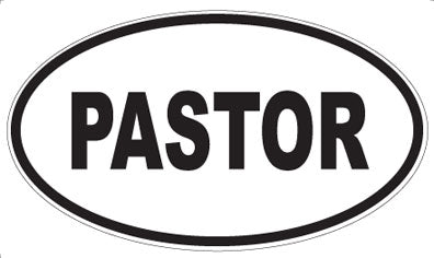 PASTOR - Oval Magnet