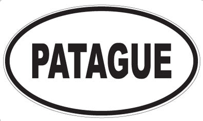 PATAGUE - Oval Sticker