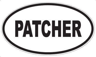 PATCHER - Oval Sticker