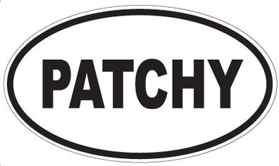 PATCHY - Oval Sticker