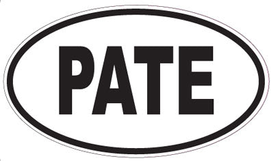 PATE - Oval Sticker