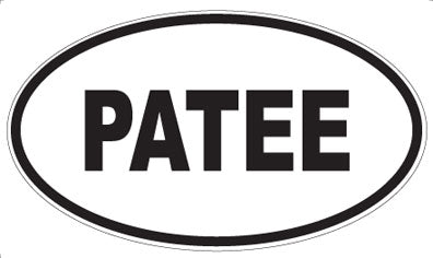 PATEE - Oval Sticker