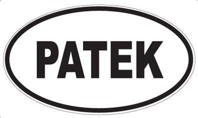 PATEK - Oval Sticker