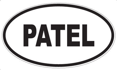 PATEL - Oval Magnet
