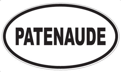 PATENAUDE - Oval Magnet