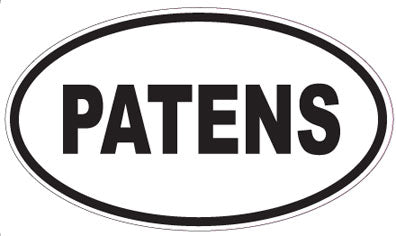 PATENS - Oval Sticker
