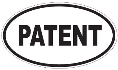 PATENT - Oval Sticker