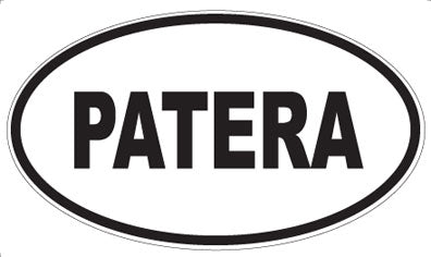 PATERA - Oval Sticker