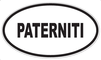PATERNITI - Oval Magnet