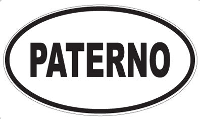 PATERNO - Oval Magnet