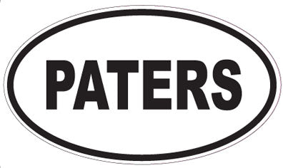 PATERS - Oval Sticker