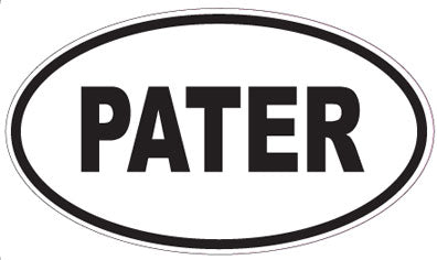 PATER - Oval Magnet