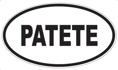 PATETE - Oval Magnet