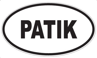 PATIK - Oval Sticker