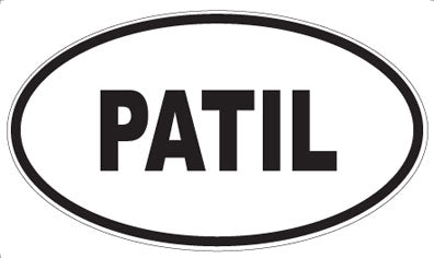 PATIL - Oval Sticker