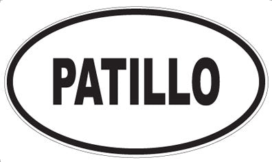 PATILLO - Oval Sticker