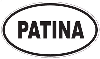 PATINA - Oval Sticker