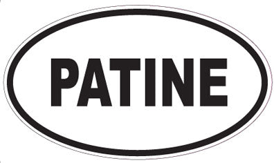 PATINE - Oval Sticker