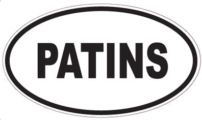 PATINS - Oval Sticker