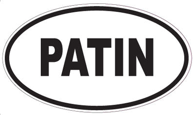 PATIN - Oval Magnet