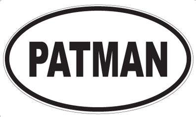 PATMAN - Oval Sticker
