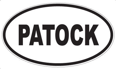 PATOCK - Oval Sticker
