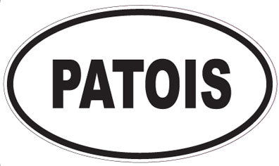 PATOIS - Oval Sticker