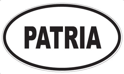 PATRIA - Oval Sticker