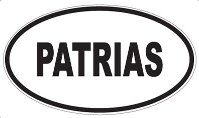 PATRIAS - Oval Magnet