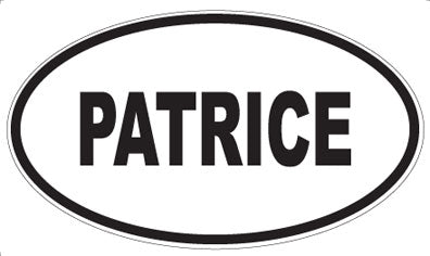 PATRICE - Oval Sticker