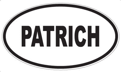PATRICH - Oval Sticker