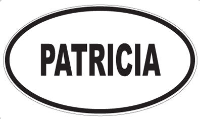PATRICIA - Oval Sticker
