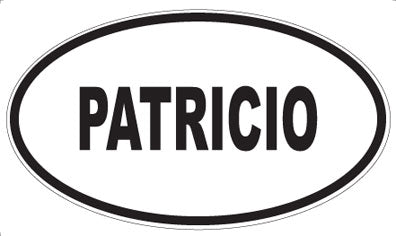 PATRICIO - Oval Sticker